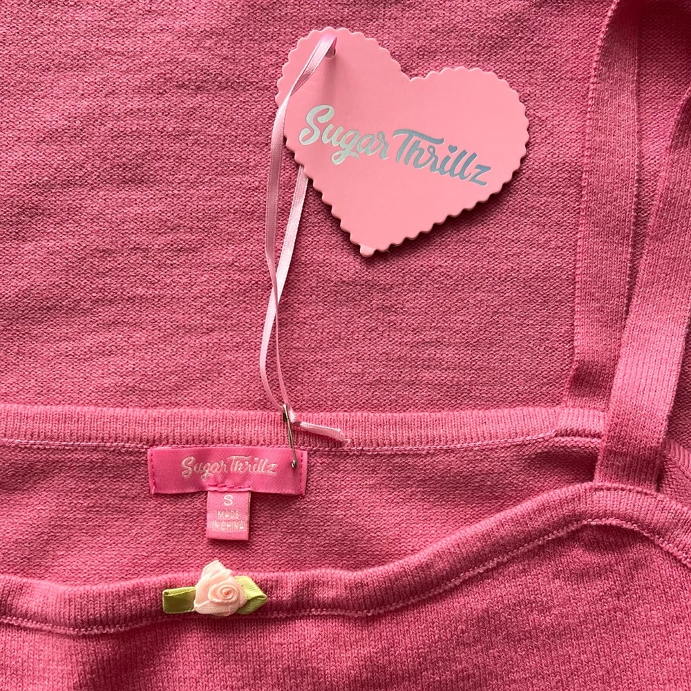 Sugar Thrillz Picture Perfect Cardigan & Tank Top Set - Picture 6 of 8